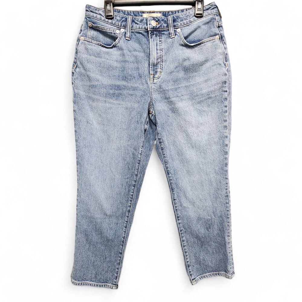 Madewell Womens 30p Petite The Curvy Perfect Vintage Jean High Rise Light Wash